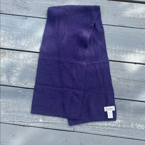 L.L. Bean Deep Purple Cashmere Scarf